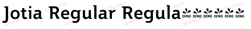 Jotia Regular Regula字体转换
